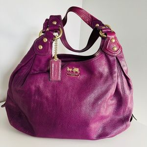 Leather Coach Shoulder Purse